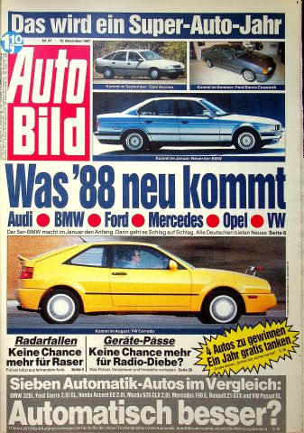 Deckblatt Auto Bild (47/1987)